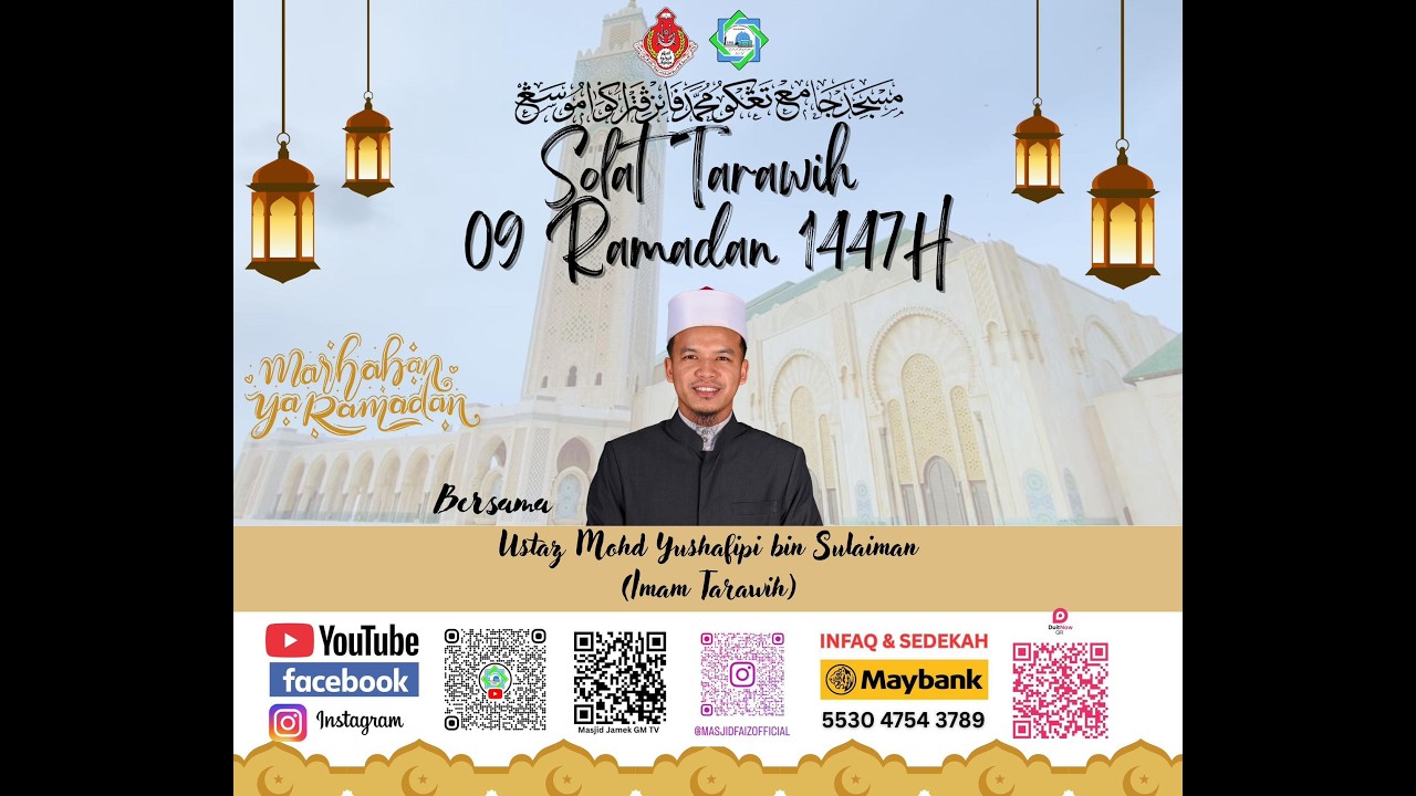 [LIVE] 09 Ramadan 1447H [Ustaz Mohd Yushafipi bin Sulaiman]