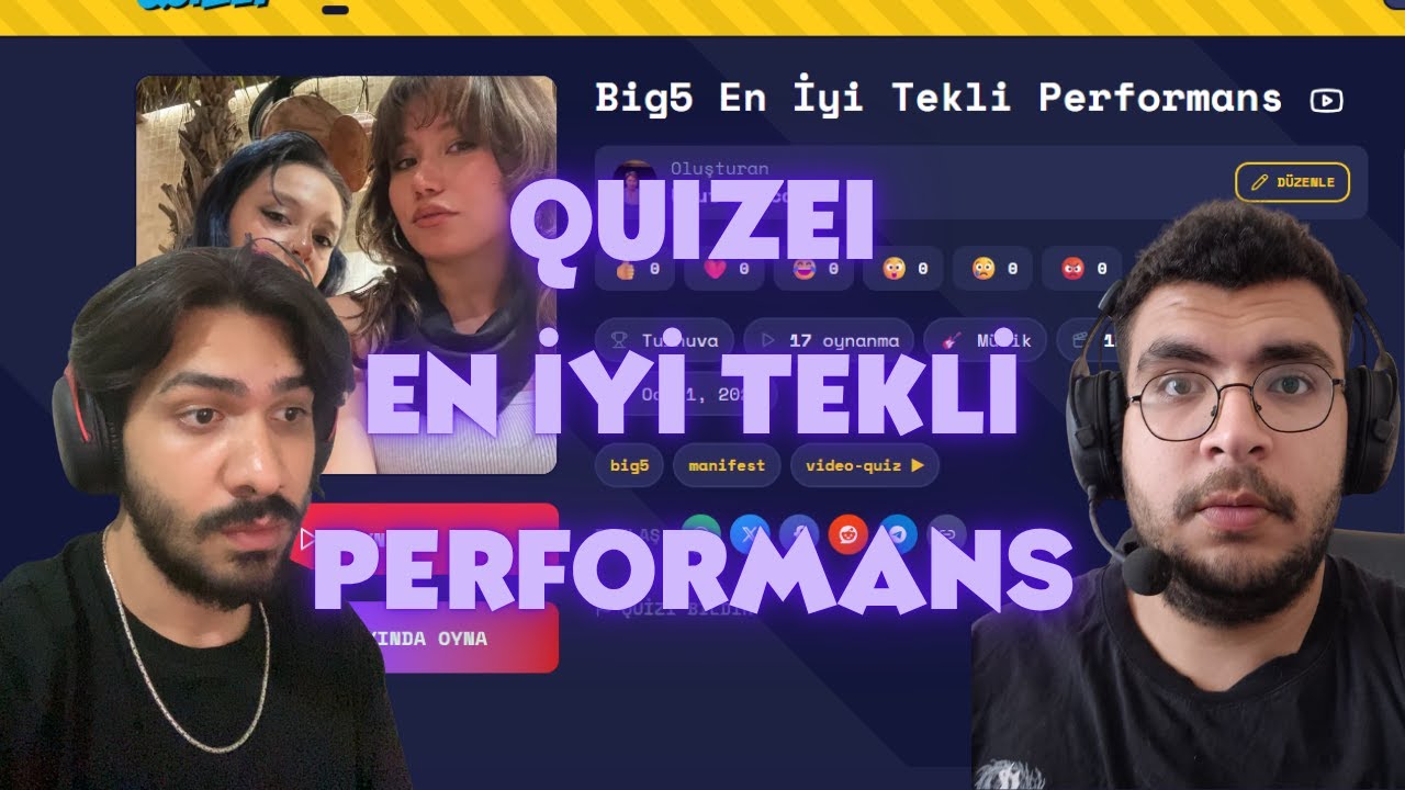 umutvalper En İyi Big5 Tekli Performansı Seçiyor (Quizei)