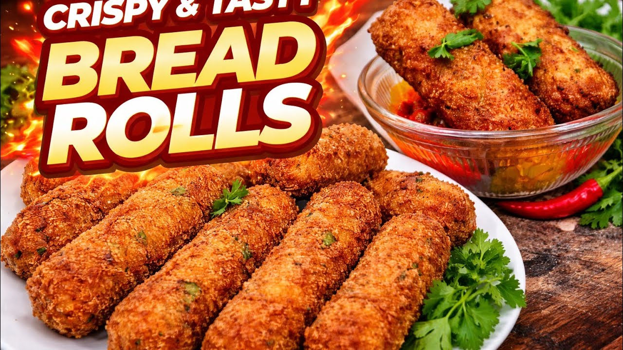 5 Minutes Snack 😋 Crispy Bread Roll Recipe / Kids Favourite Snack ❤️