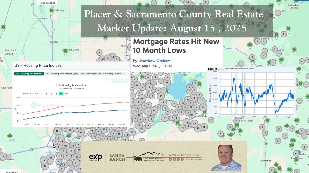 Sacramento & Placer County Real Estate Market Update August 14 th, 2025