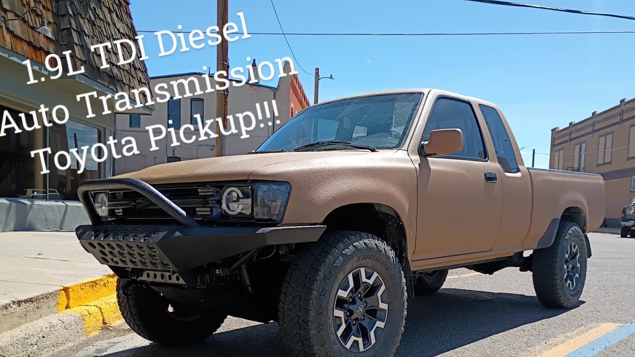 1.9L VW TDI Diesel Swapped Auto Transmission Toyota Is On The Road!!!