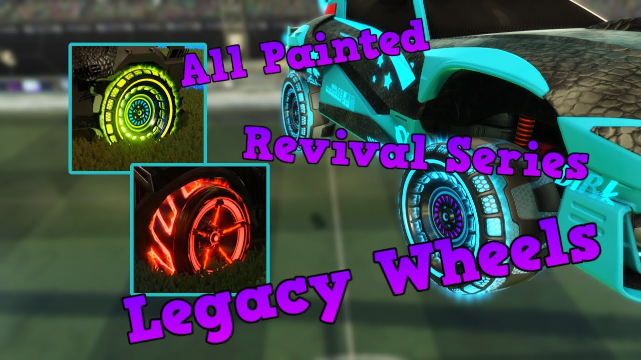 All Painted FSL-B and Spiralis R2 Wheels - Rocket League