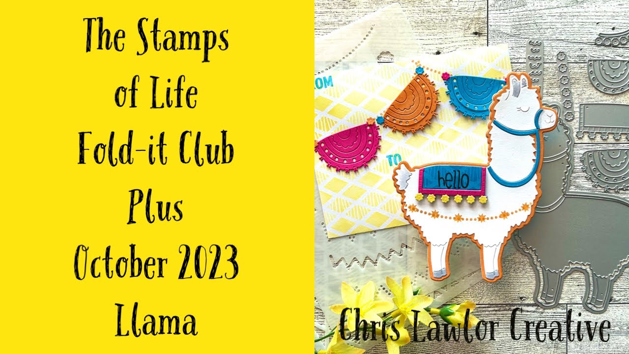 Llama Fold-it Club Plus #thestampsoflife #folditclub