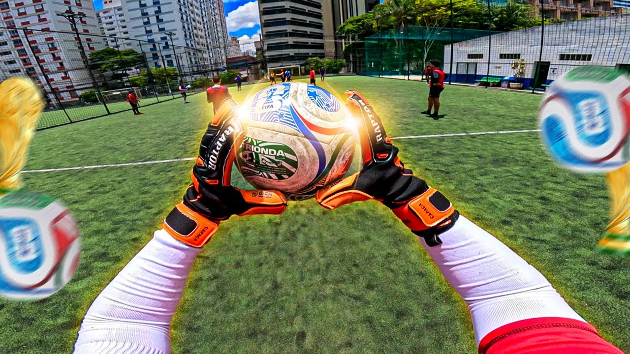 A VIS&Atilde;O DO GOLEIRO JOGANDO COM A NOVA BOLA DA COPA! TRIONDA!
