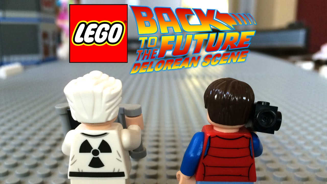 Lego Back to the Future - DeLorean Scene