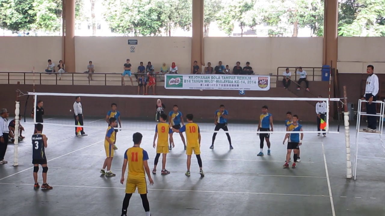 2014 MILO MALAYSIA Under 14 Boys Volleyball Championship Final Selangor vs Kelantan SET 1