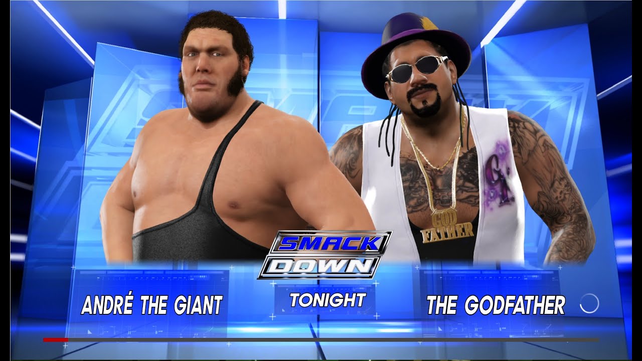 WWE 2K17 Бой между Andre The Giant - The Godfather