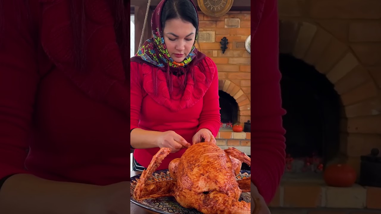 SUPER DELICIOUS Goose with Crispy Skin and Oven Baked Pineapple#cooking #asmr #garden #food #goose