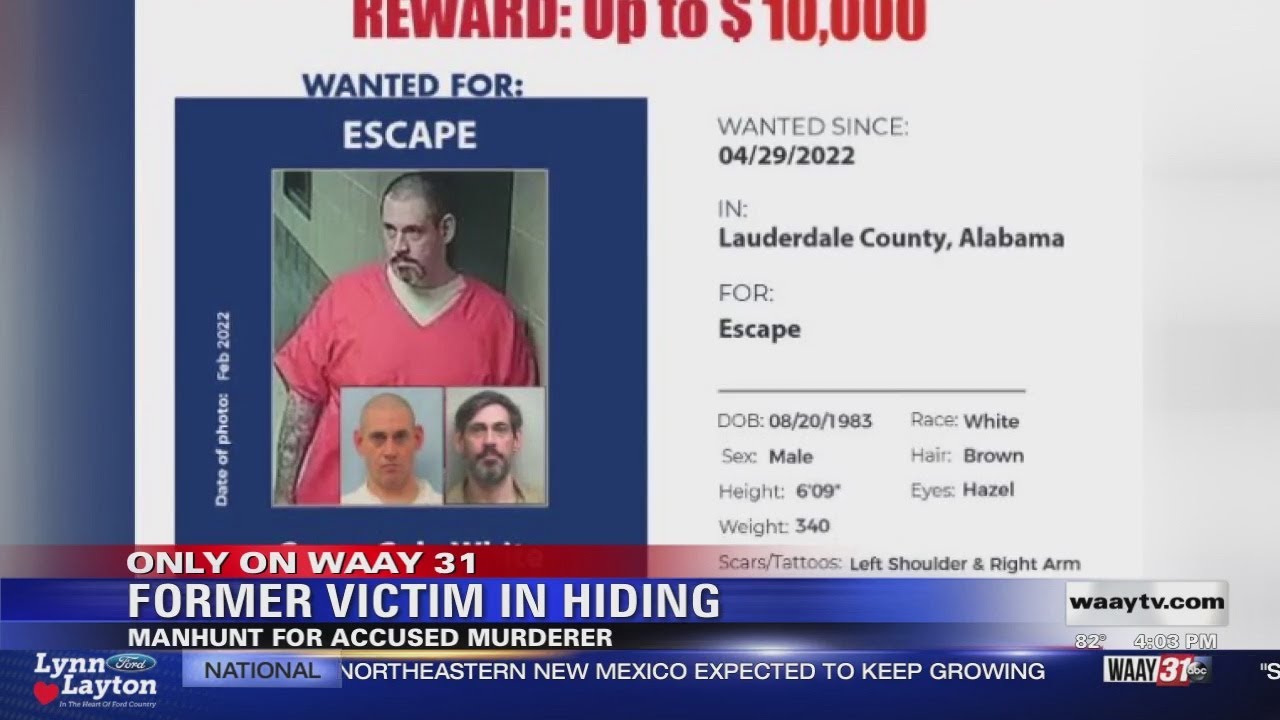 Woman who Casey White tried to murder in hiding after his escape