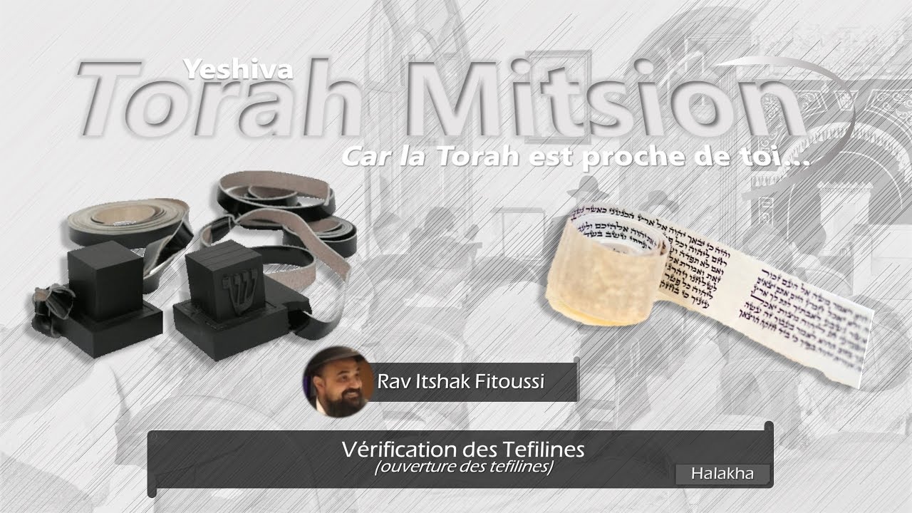 Vérification des Tefilines (ouverture des tefilines)