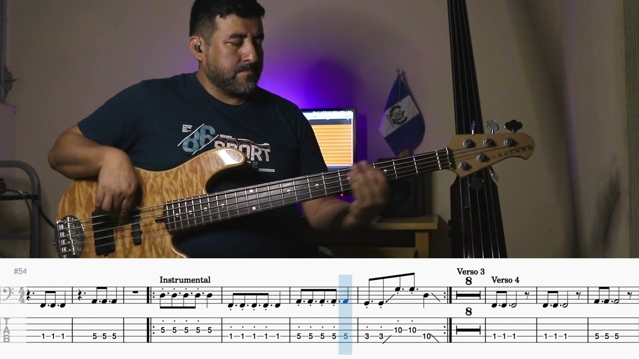Let Go - Hillsong Young & Free - Bass cover - Partitura/Tablatura