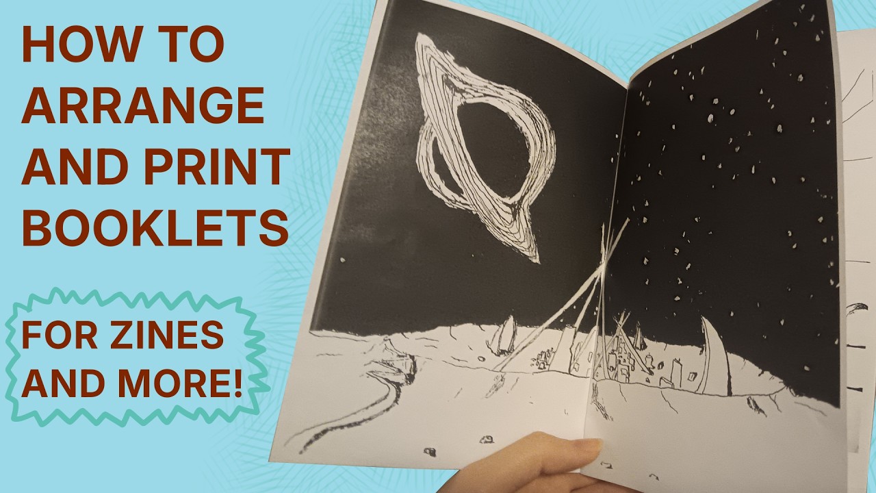 a zine maker's guide to creating booklets for printing