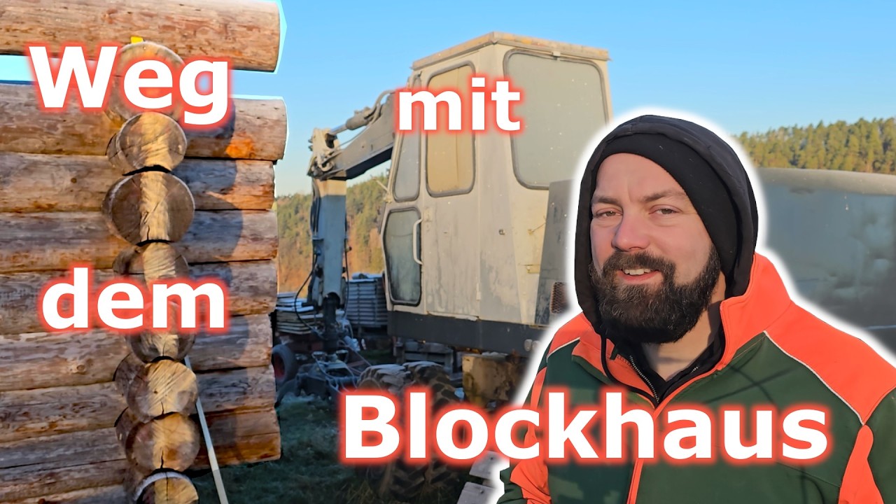 Blockhaus selber bauen ... R&uuml;ckbau!