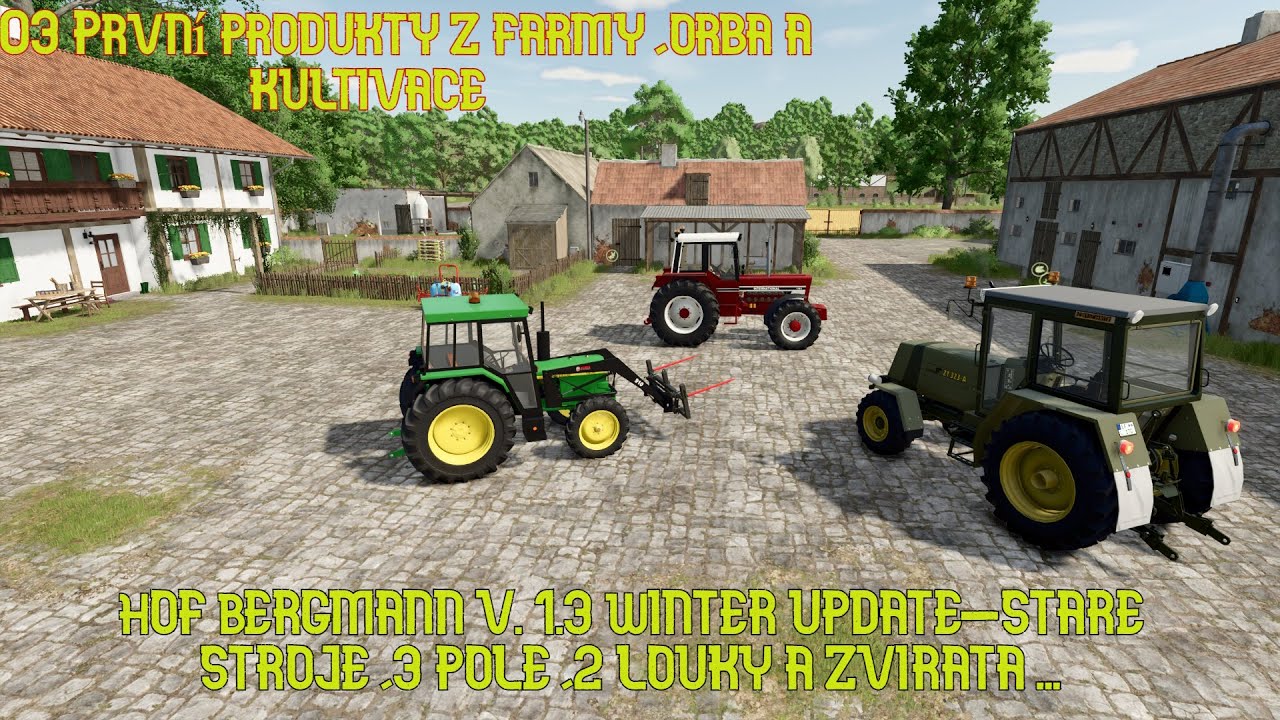 #Farming simulátor 25 Hof Bergmann 1.3 winterupdate #Ep. 03 prodej výrobků, kultivace orba