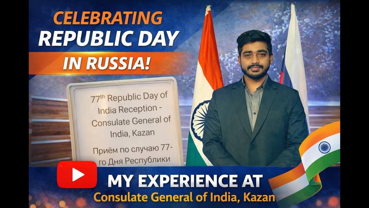 My Experience at the Indian Consulate Program: Republic Day in Kazan! 🇮🇳  🇷🇺