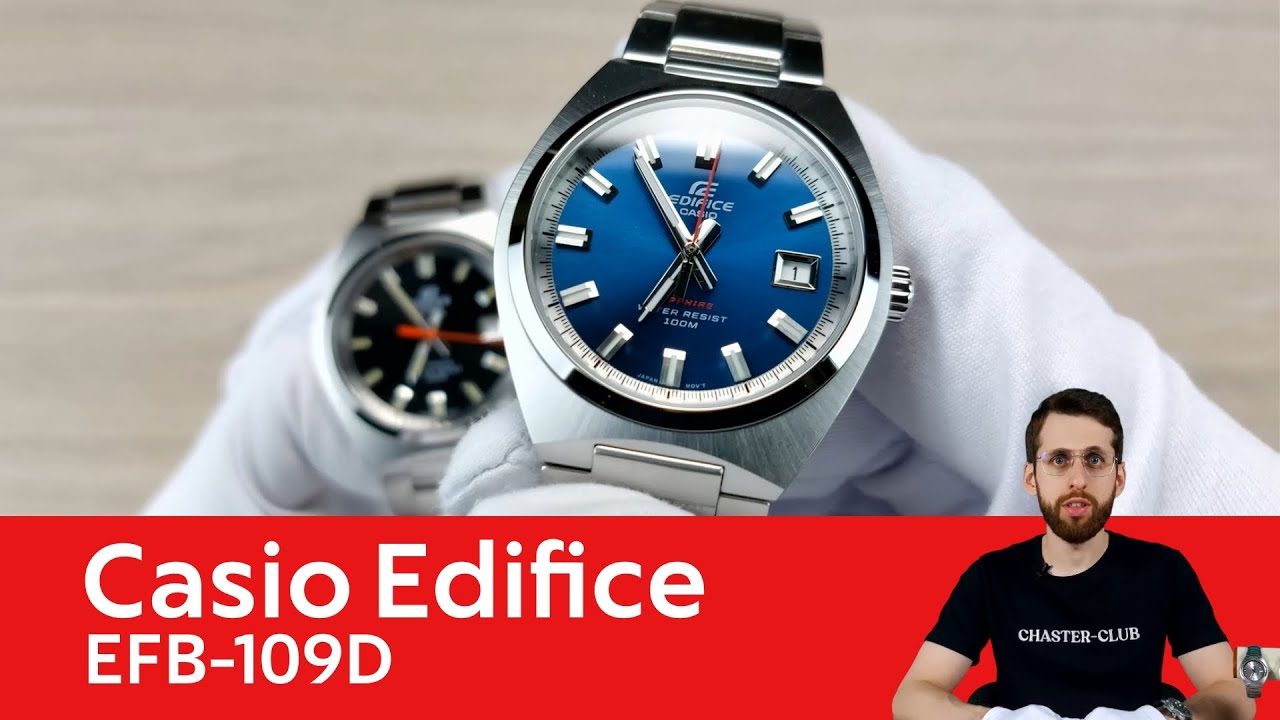 Бочка и литой браслет / Casio Edifice EFB-109D