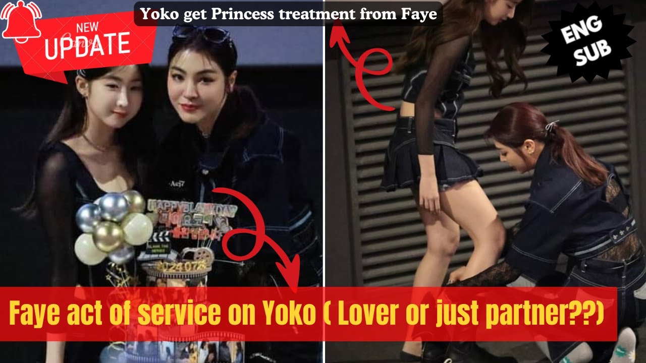 (Fayeyoko)Faye's act of service on Yoko seems they are lover !!