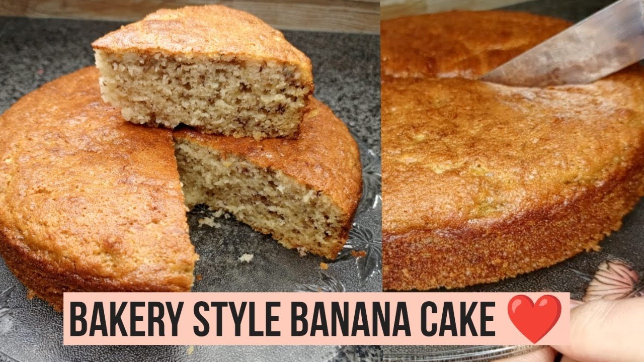 Super Soft Banana Cake Recipe | Bakery Style