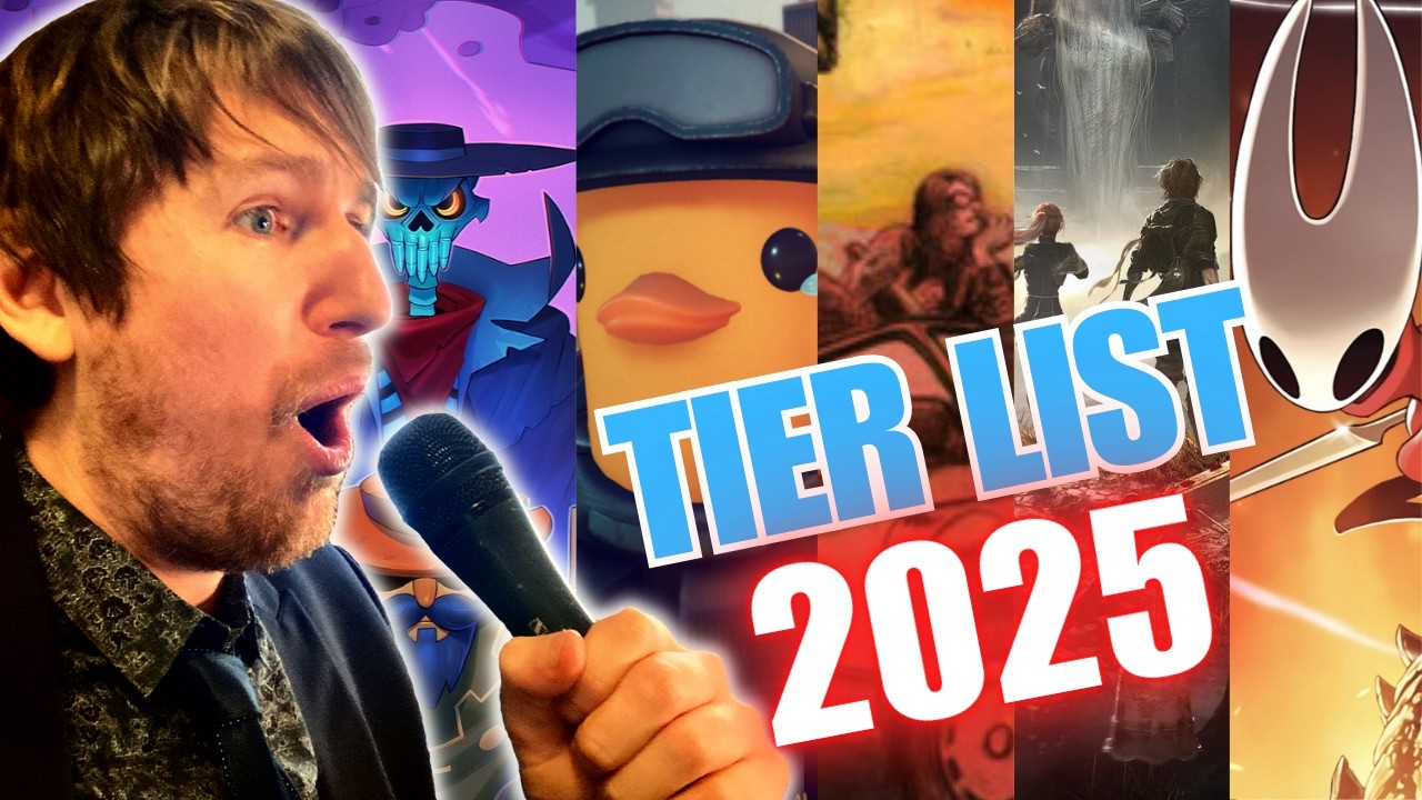 TIER LIST DES JEUX DE 2025 DE LA CHAINE !