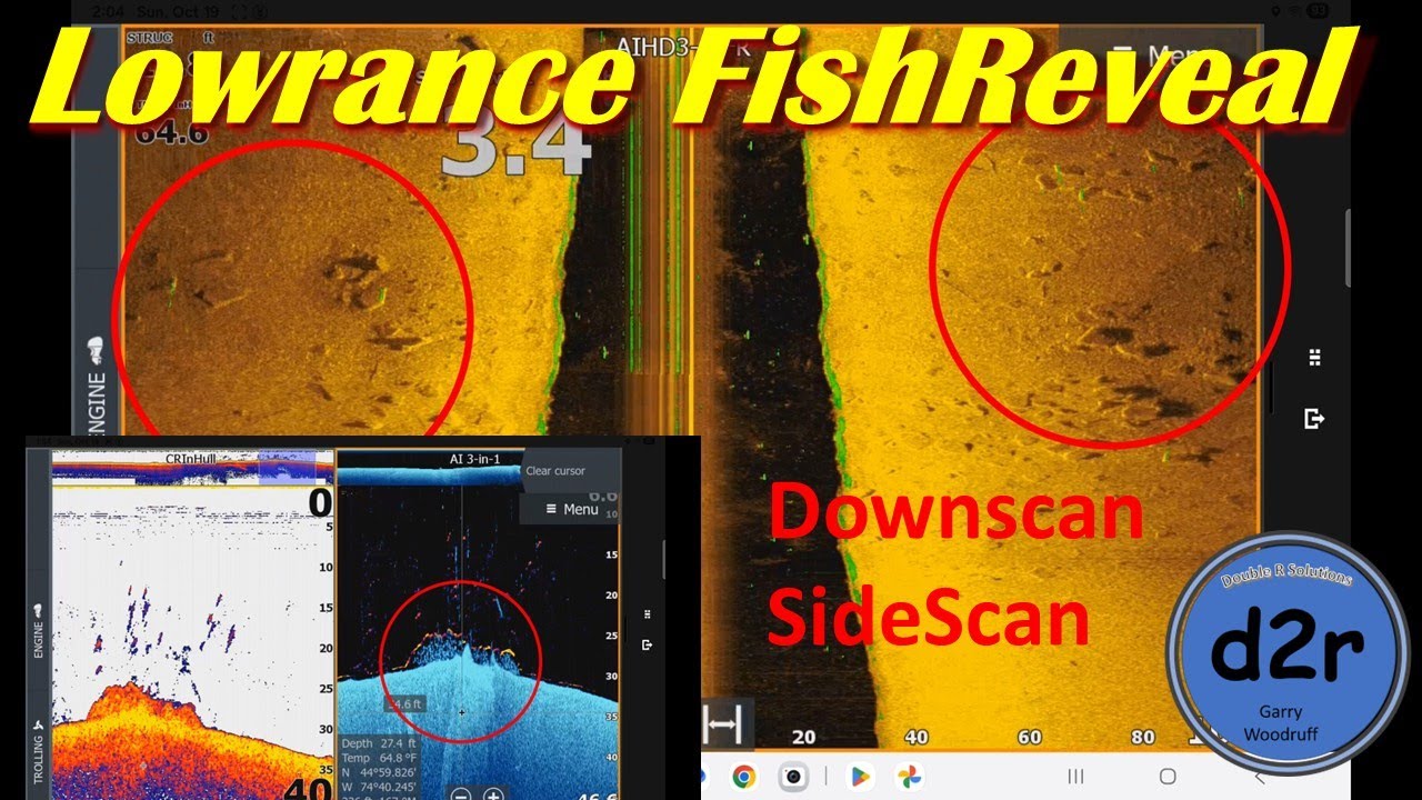 Lowrance FishReveal Downscan Sidescan On the water
