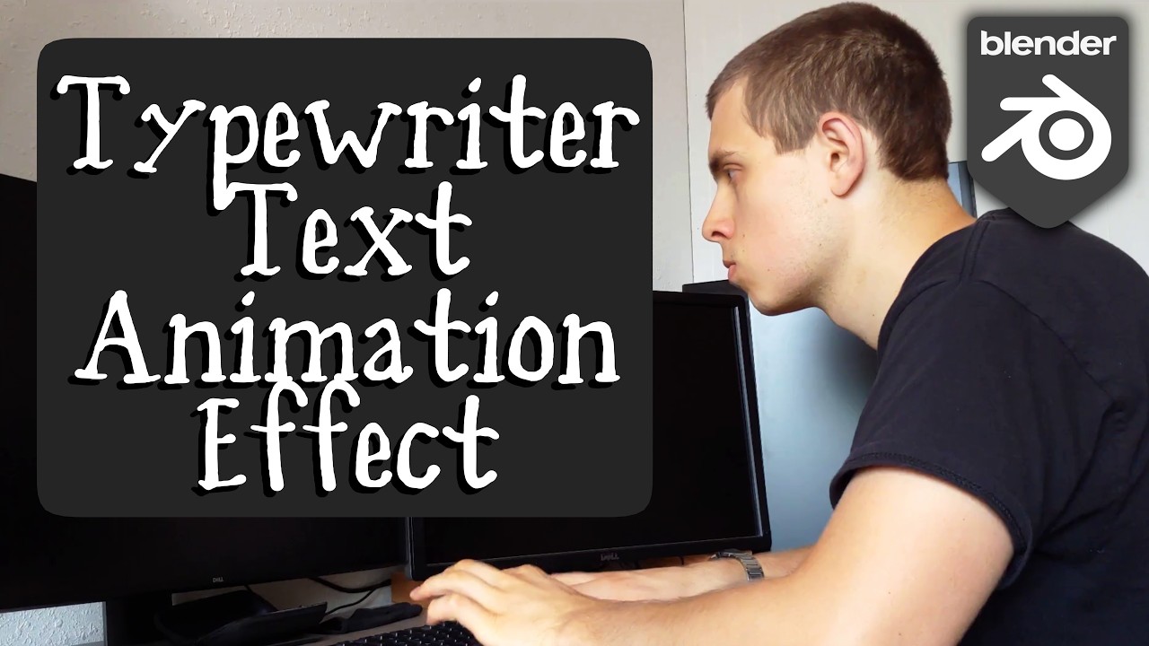 Typewriter Text Animation Effect (Blender Tutorial)