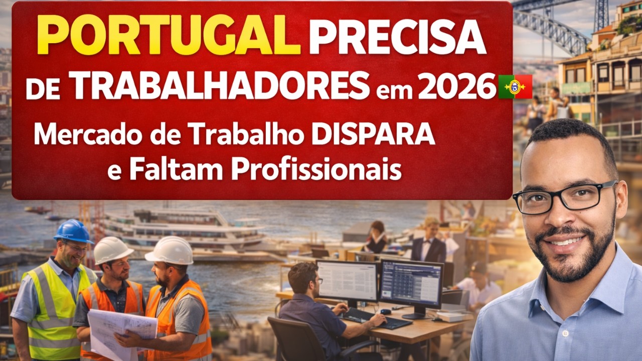 MERCADO DE TRABALHO EM ALTA em PORTUGAL 2026 🇵🇹 | Onde Estão as Vagas e Quem Está Sendo Contratado?