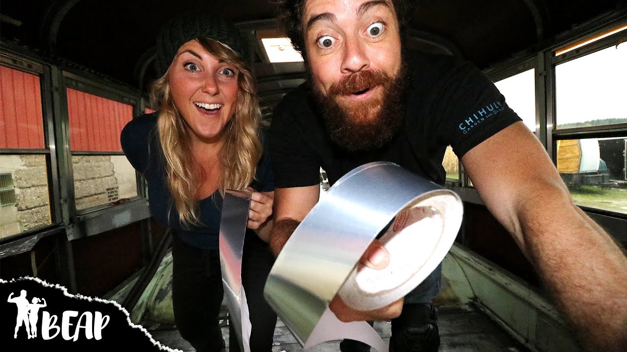 How We Sealed Thousands Of Holes In Our Skoolie Floor | School Bus Conversion