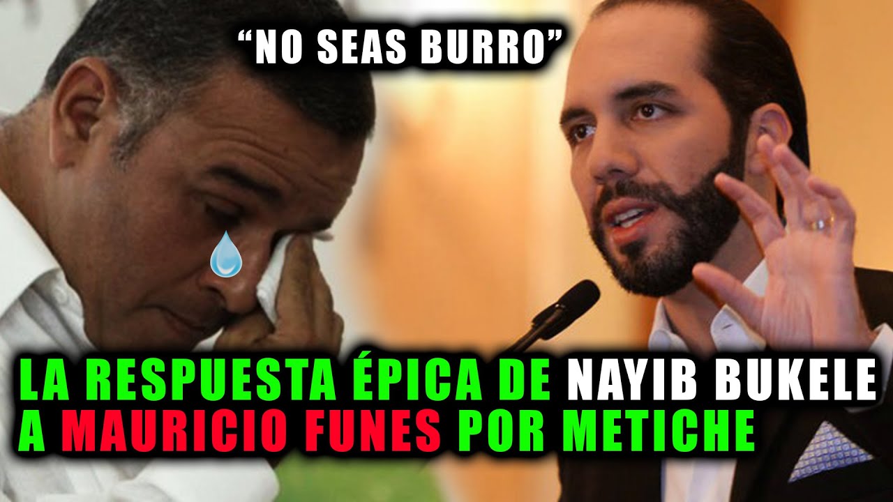 La respuesta ÉPICA de Nayib Bukele a Mauricio Funes