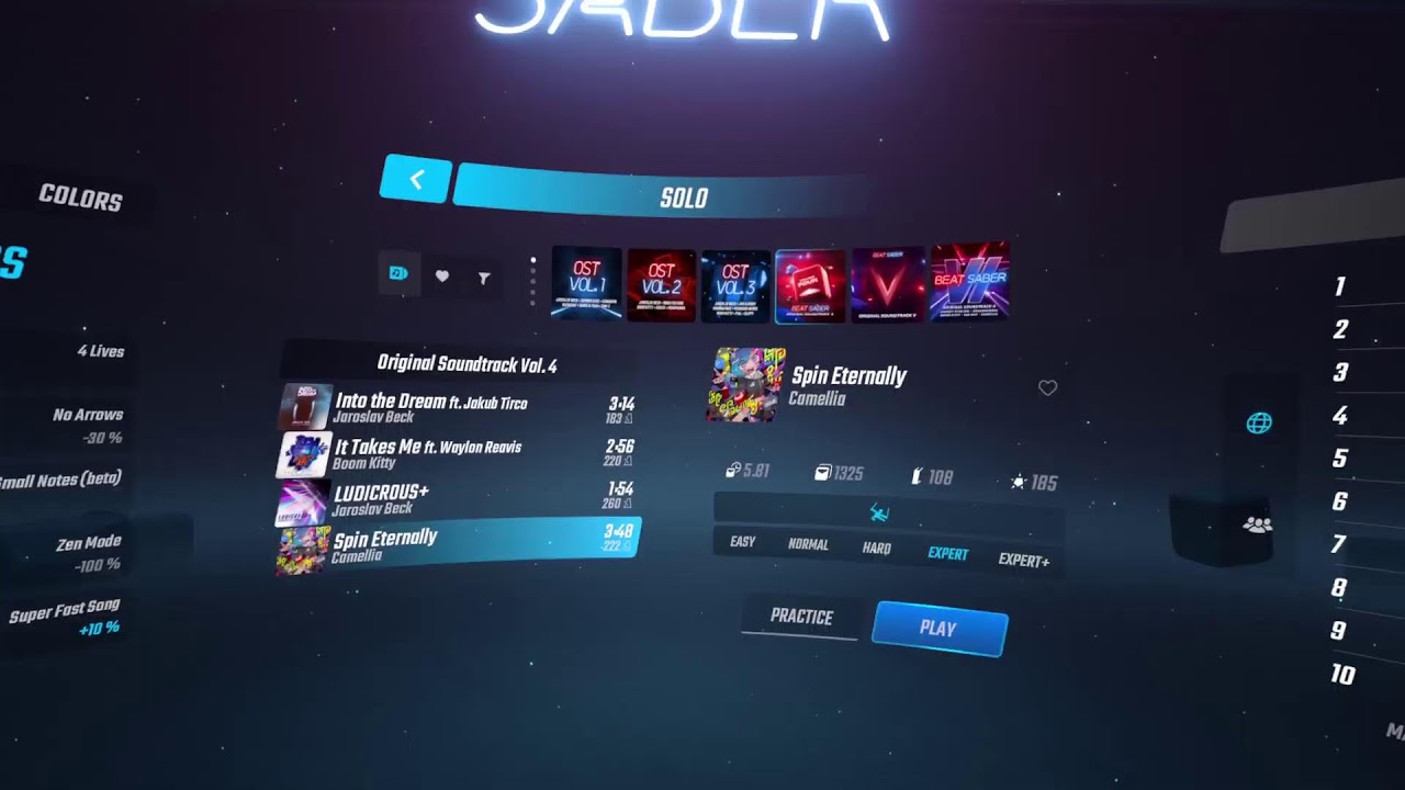More Lightsaber Training (Beat Saber)