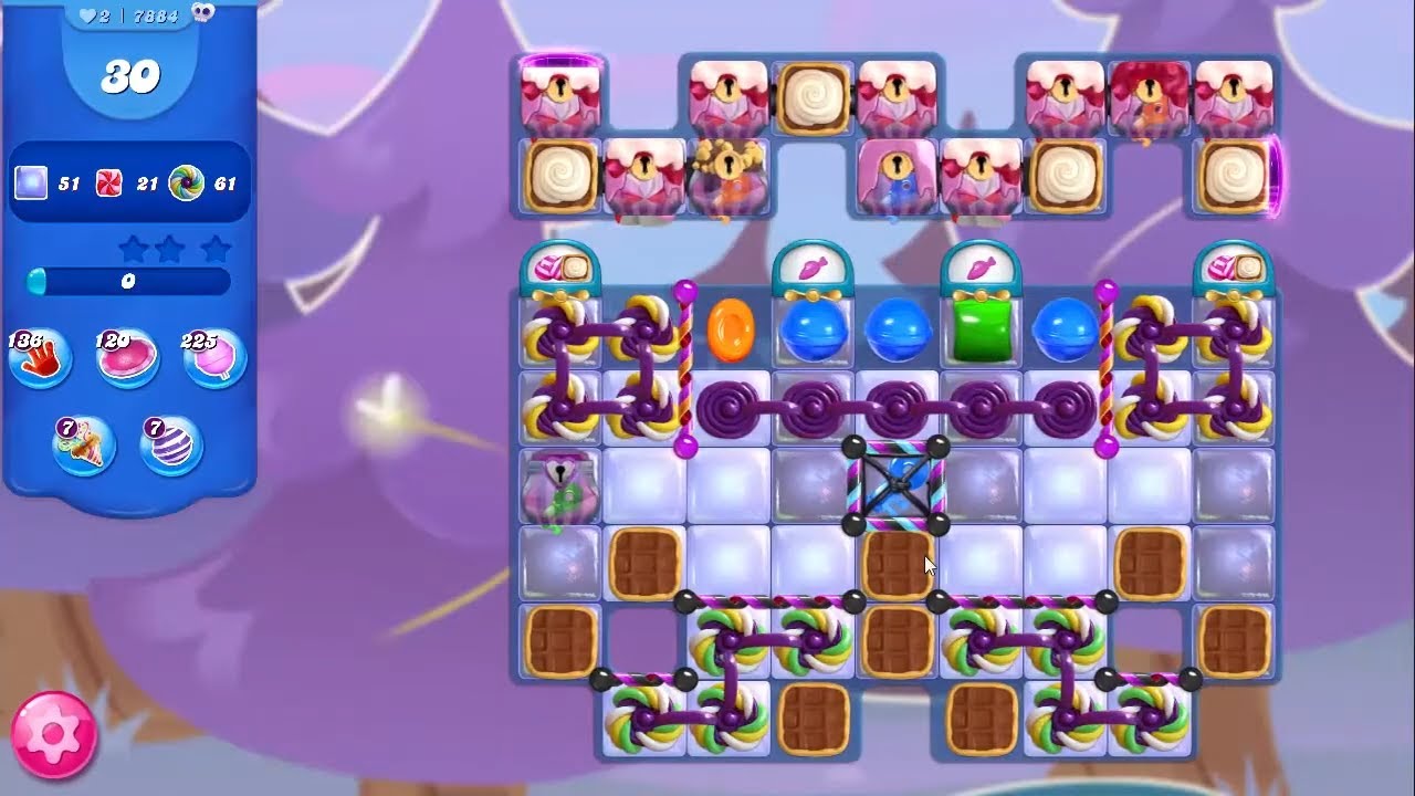 Candy Crush Saga LEVEL 7884 NO BOOSTERS (second version)