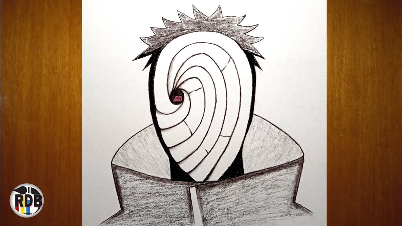 How To Draw Obito Uchiha Step By Step Easy - Anime Drawing Easy || Drawing For Beginners