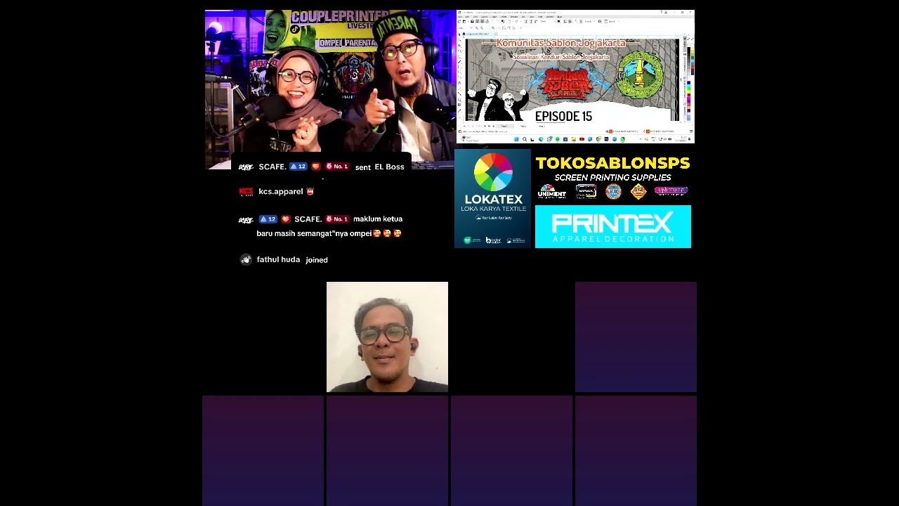 Coupleprinter 2026 episode 15 bersama Komunitas Sablon Jogjkarta Road to Kenduri Sablon Jogjakrta #3
