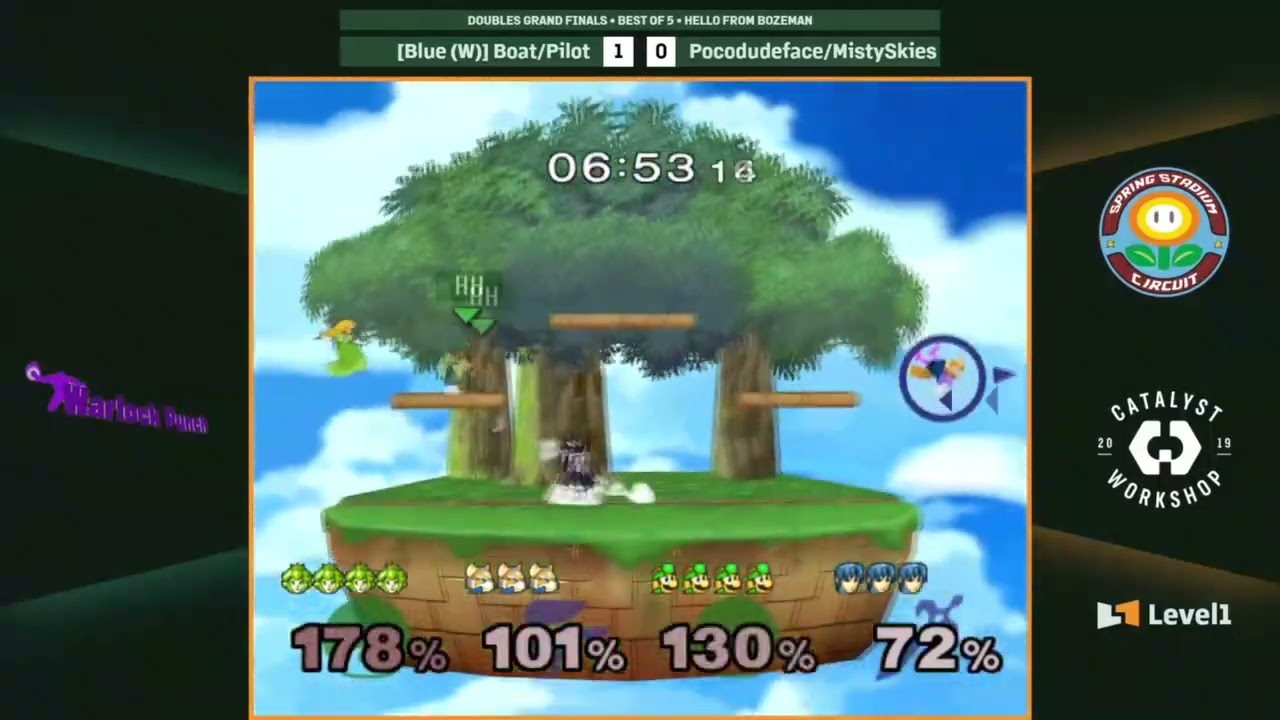TMN Pocodudeface & MistySkies vs Boat & Pilot - SSBM - Warlock Punch 7 Doubles GF