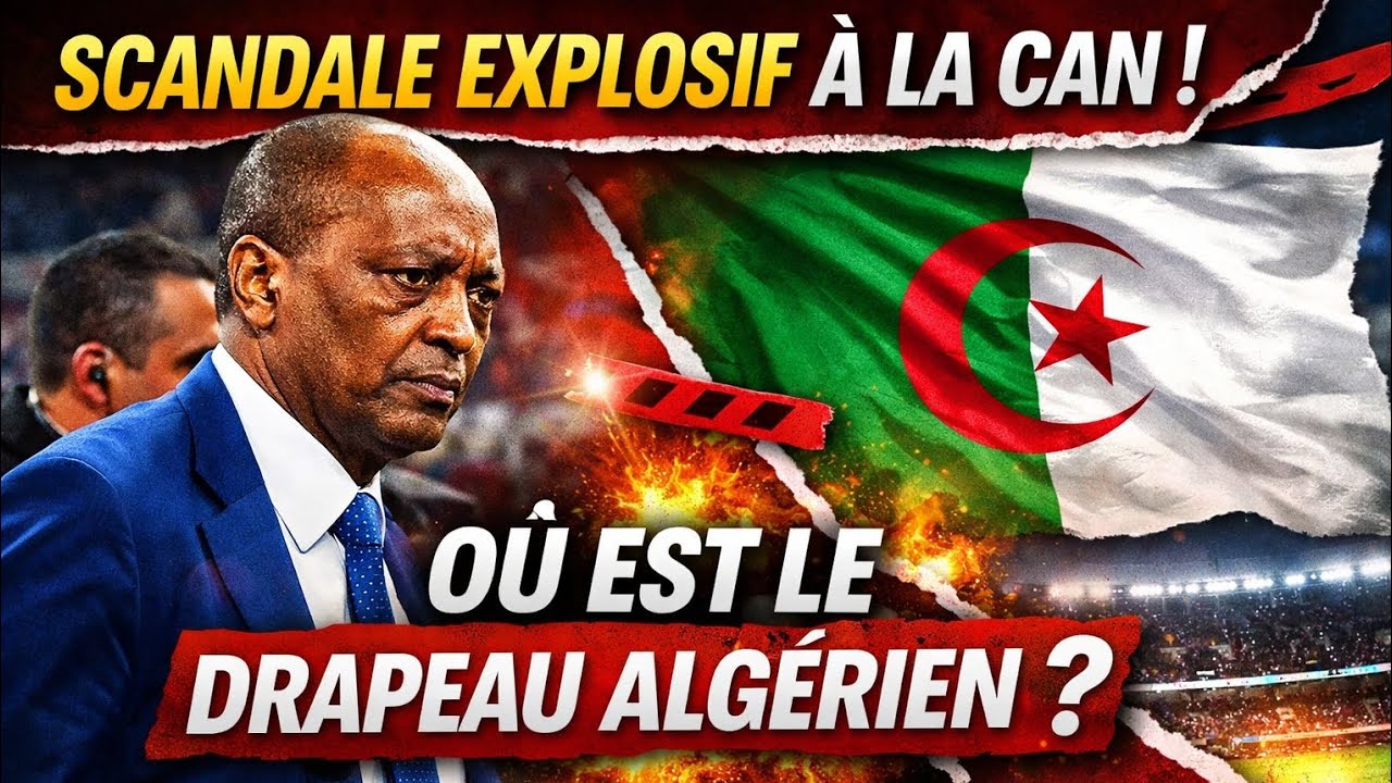 CAN : Drapeau Algérien censuré ? Motsepe quitte la tribune en colère !