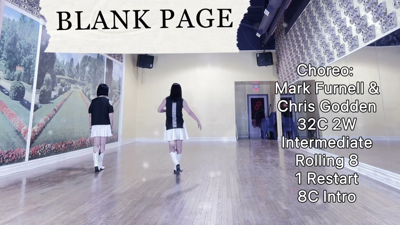 BLANK PAGE Line Dance | Intermediate | Mark Furnell & Chris Godden