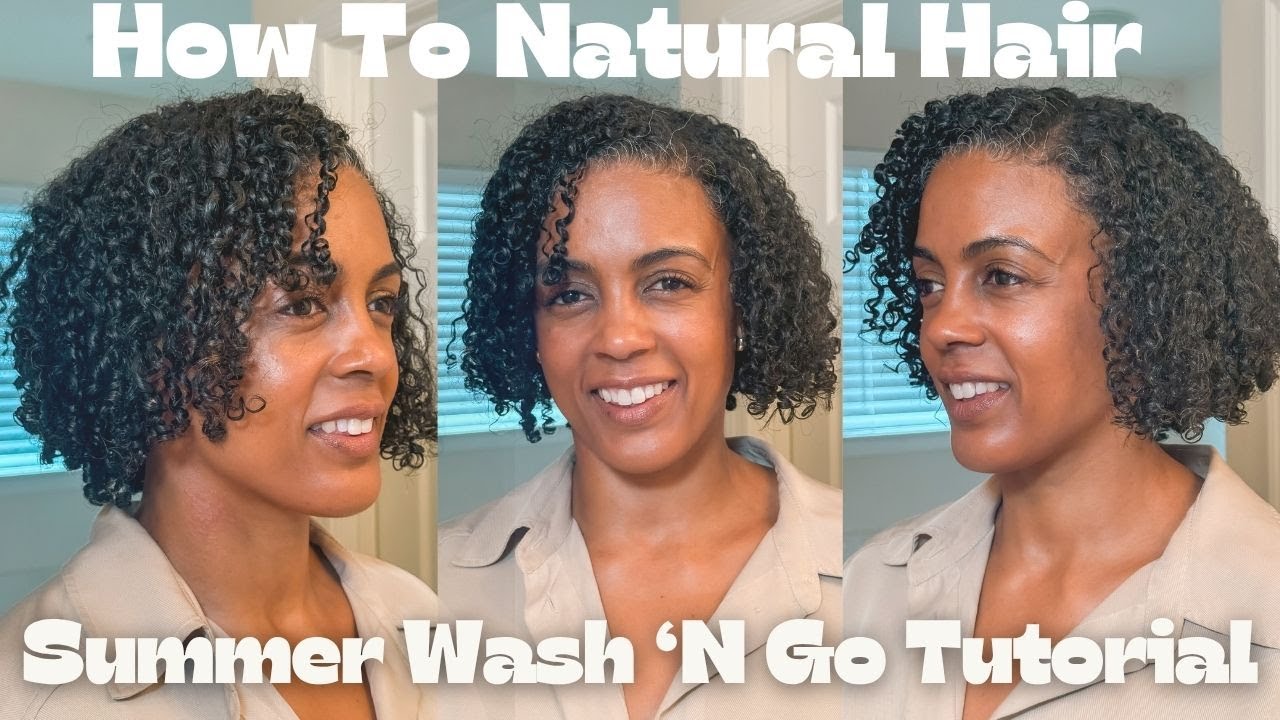 How to Get Defined Curls: Summer Wash and Go Routine for Natural Hair | Base Gel + Setting Foam
