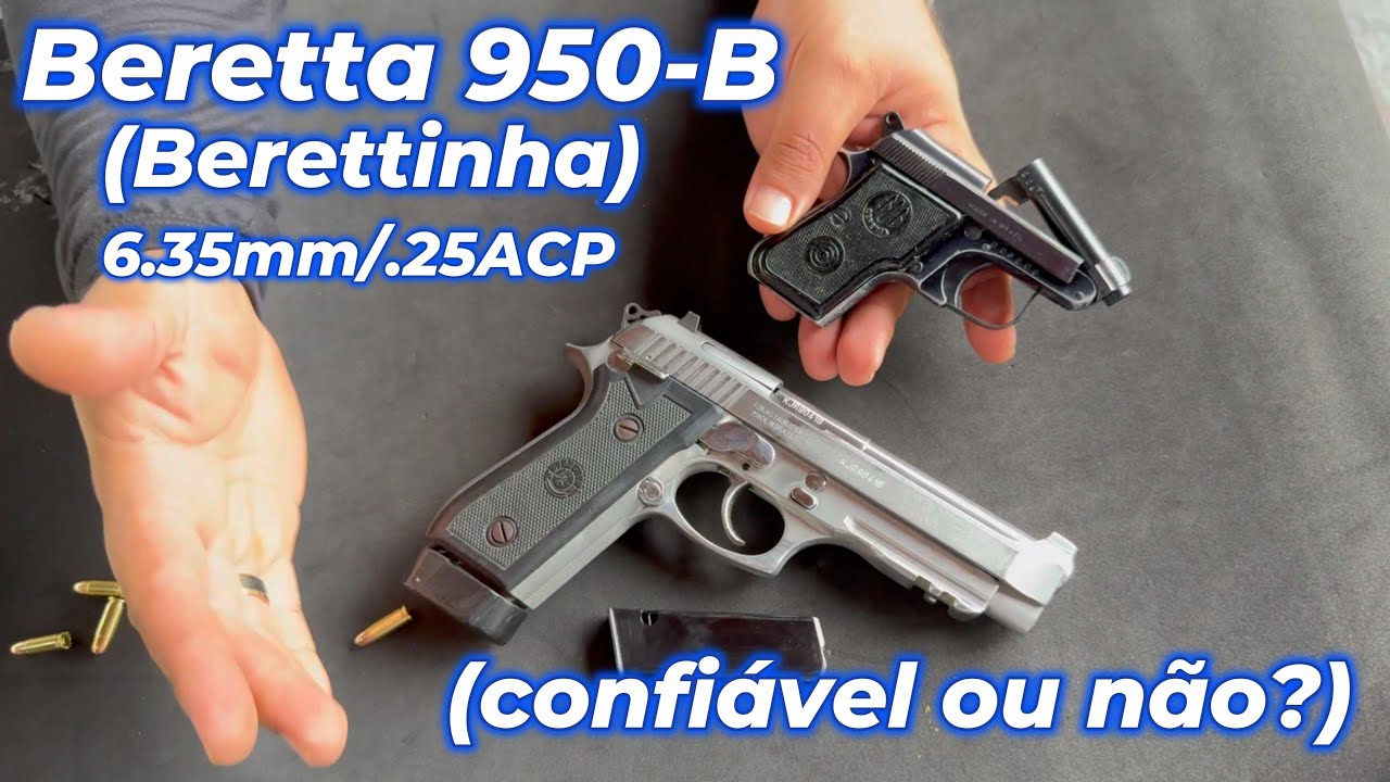 Berettinha 6.35mm ou  25ACP. Beretta 950-B.  (mod. PT-51 da Taurus).