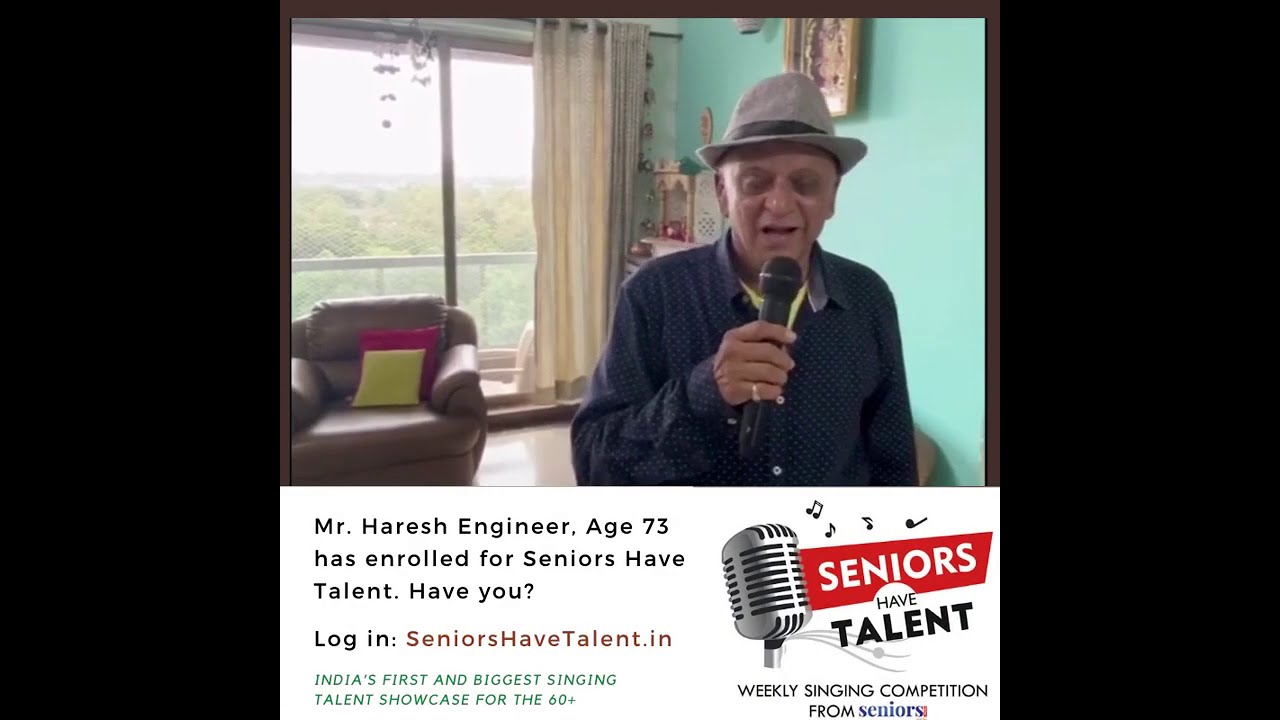India's first online singing contest for senior citizens | Participant - Mr. Haresh Engineer