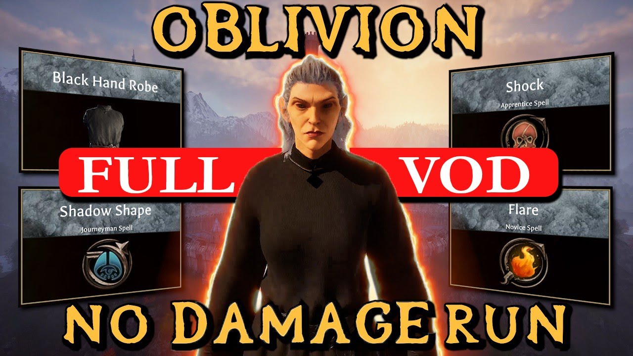 I NO HIT Oblivion Remastered on MASTER Difficulty! Full Run!