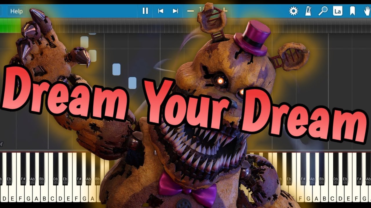 [FNAF SONG] Tryhardninja-Dream Your Dream Piano Tutorial