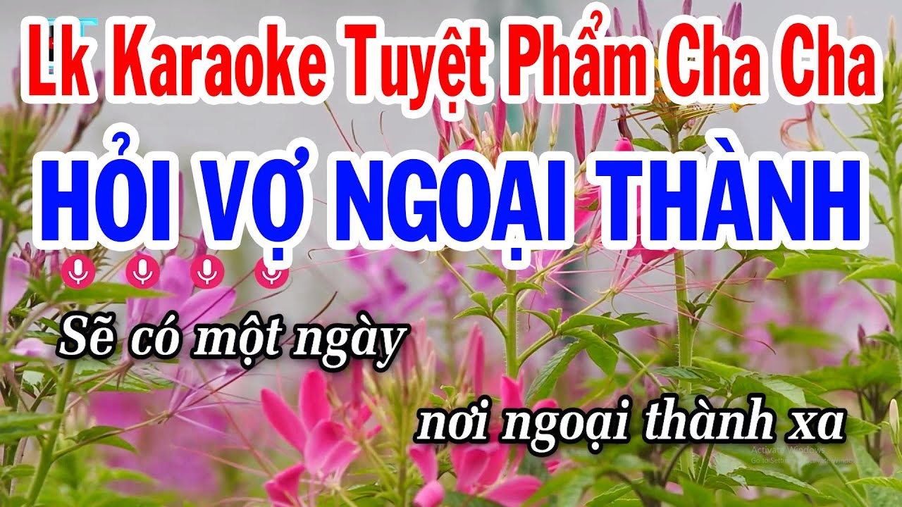 Karaoke Liên Khúc Tuyệt Phẩm Cha Cha 2023 | Hỏi Vợ Ngoại Thành | Vó Ngựa Trên Đồi Cỏ Non