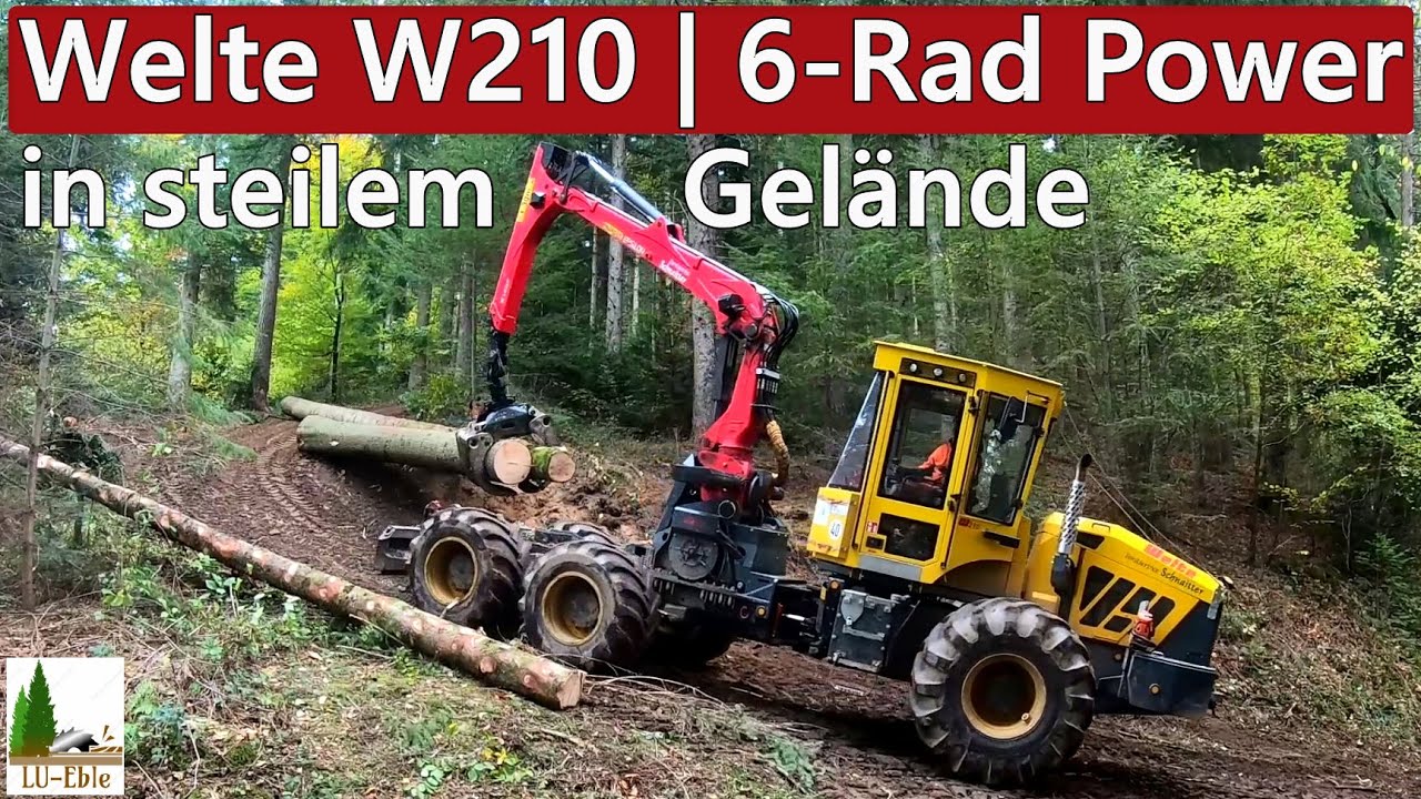 Welte W210 | 6-Rad Power in steilem Gelände | Forstservice Schnaitter