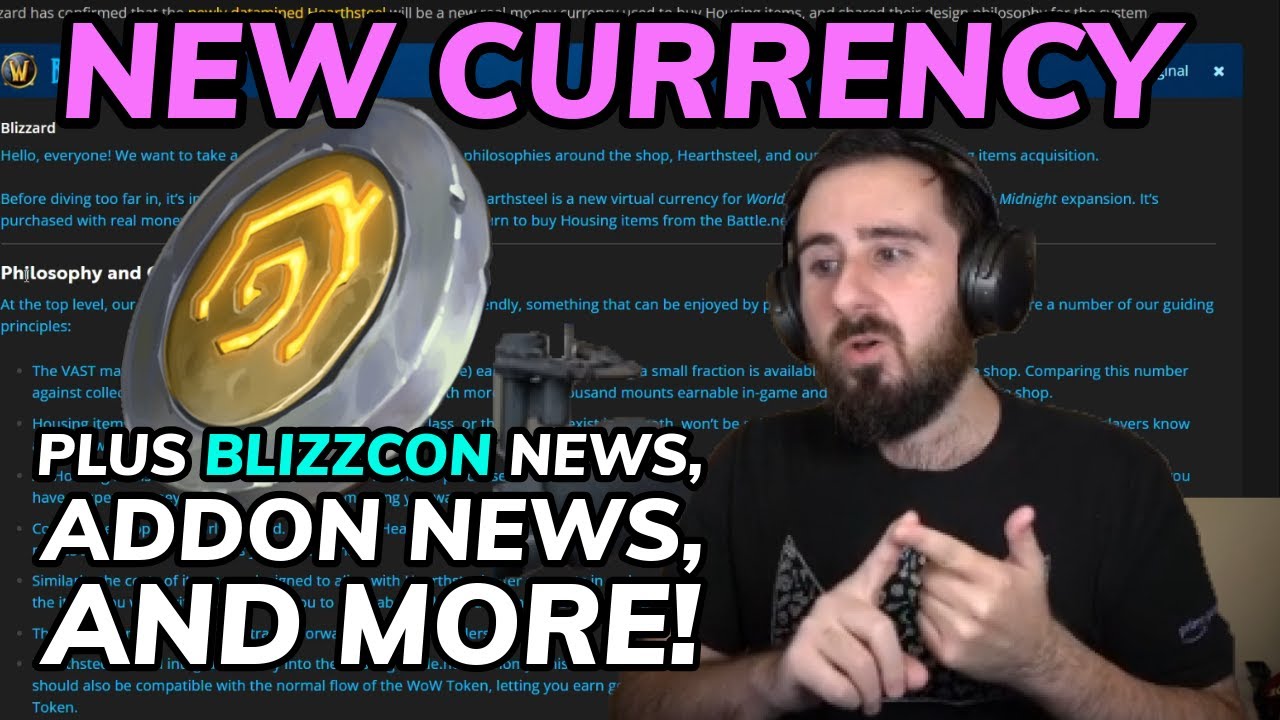 Новая валюта для жилья, анонс Blizzcon, дополнения и многое другое!