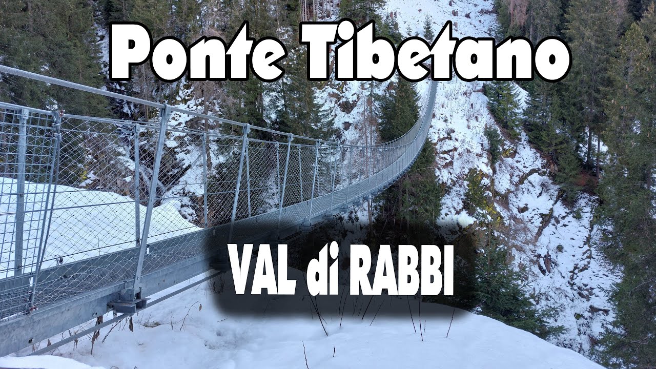 PONTE SOSPESO VAL DI RABBI - il ponte tibetano sospeso Cascata Ragaiolo in Trentino-Alto Adige