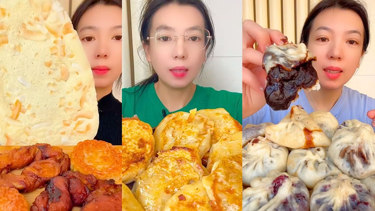 Traditional Chinese Homemade Food Eating Show | Buns Noodles & Desserts Mukbang #112