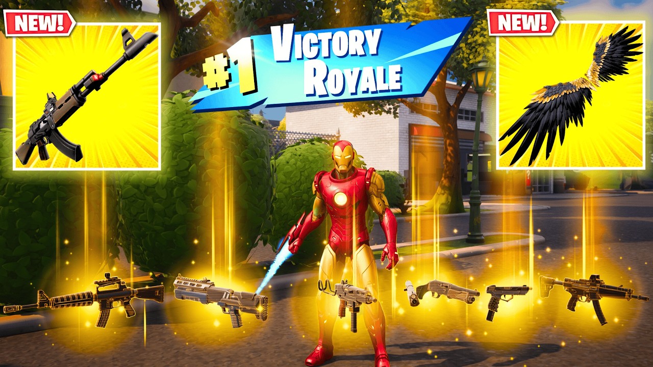 IRON MAN vs NEW MYTHIC'S CHALLENGE (NEW!! Fortnite Chapter 7 Season 1)