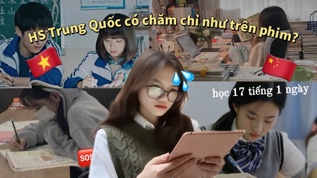 Học 13 tiếng 1 ngày theo thói quen của học sinh Trung Quốc ☠️ I study vlog