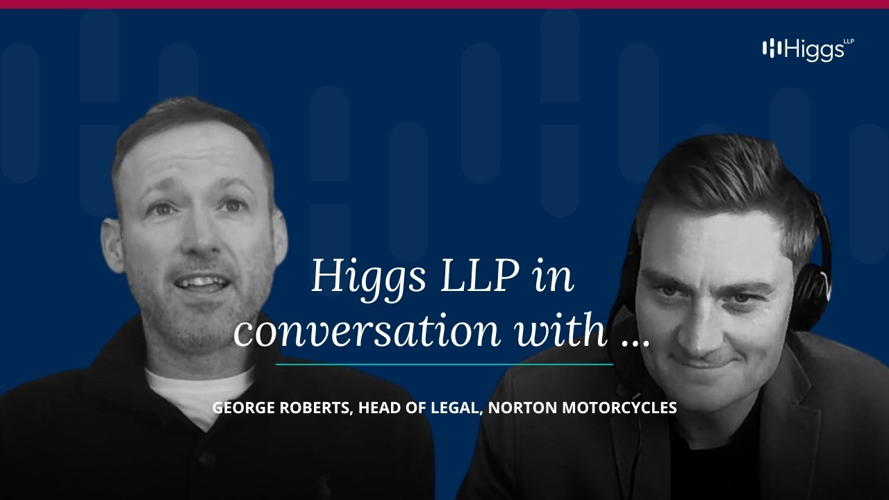 Higgs LLP in conversation with George Roberts, Head of Legal, Norton Motorcycles