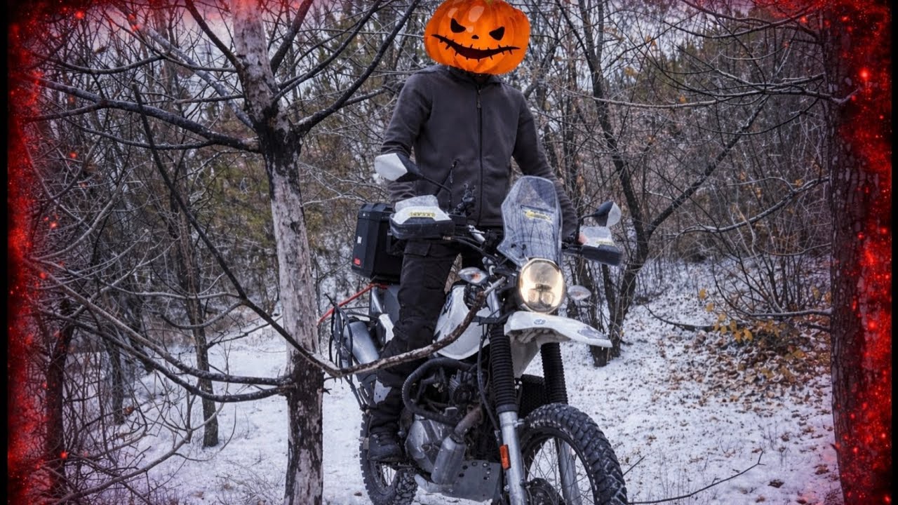 Motosiklet ile Karlı Arazide Düştük   #heroxpulse #bajajdominar 