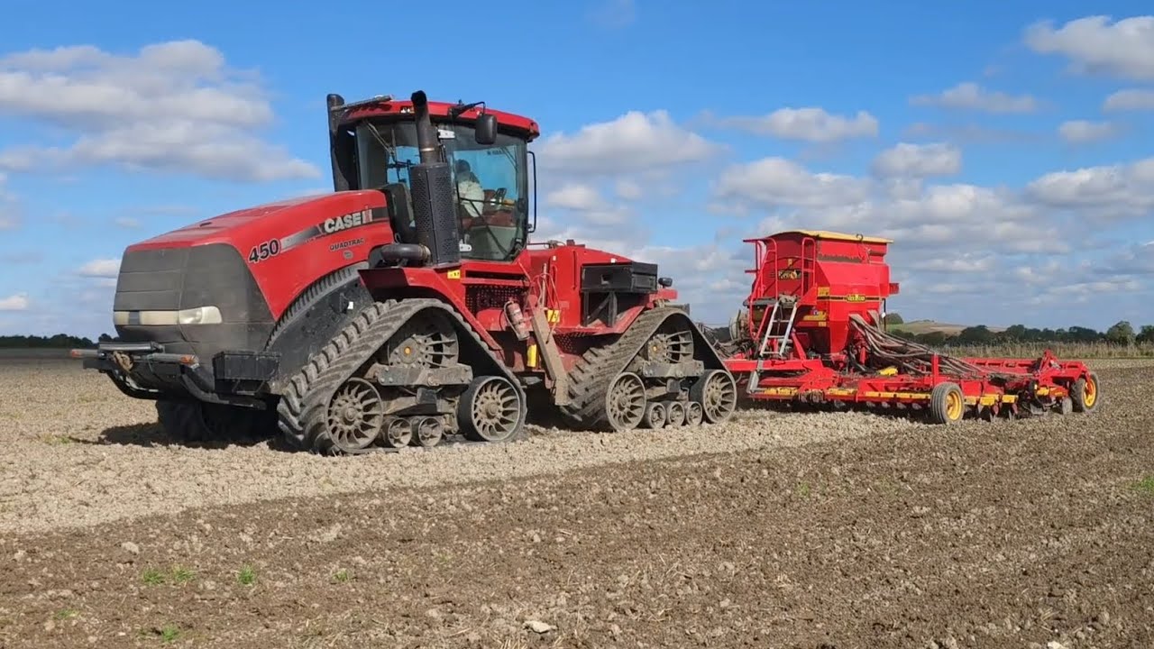 Case Quadtrack 450 with Vaderstad Rapid A 800 S
